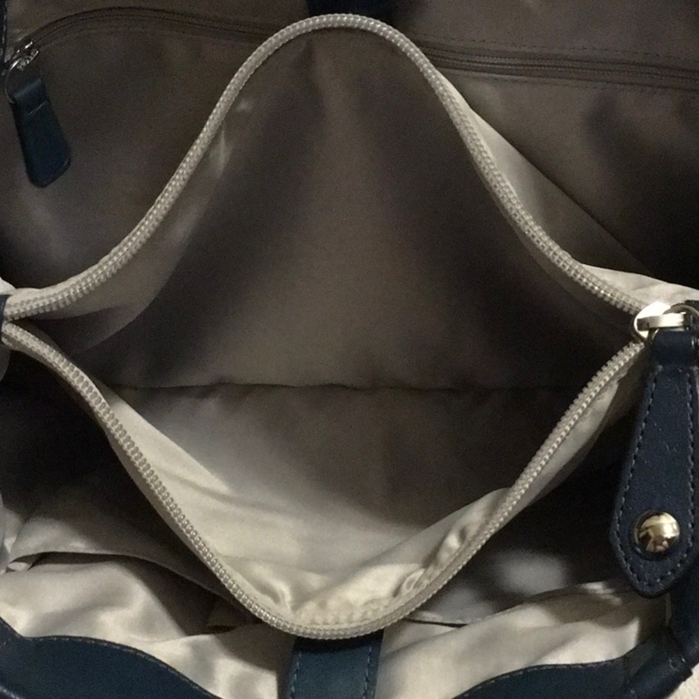 Coach Top Handle Shoulder Bag in Dark Teal Leather (16" x 10.25") - Picture 8 of 10